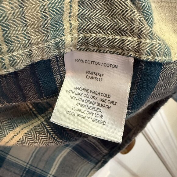 Mens Hobbs Creek Flannel Button-Up - Size 2XL - Picture 4 of 5